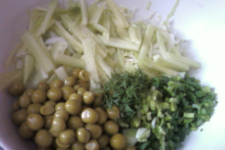 Разгрузочной послепрадзничный салат: шаг 3