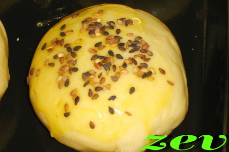 Погоча - турецкие булочки с сыром и кунжутом: шаг 6