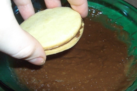 Песочное печенье в шоколадной глазури: шаг 5