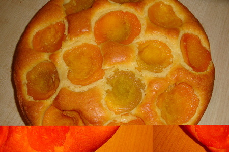 Пирог с персиками и кремом: шаг 2