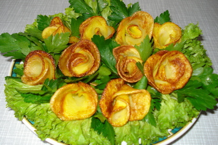 Роза из картофеля: шаг 6