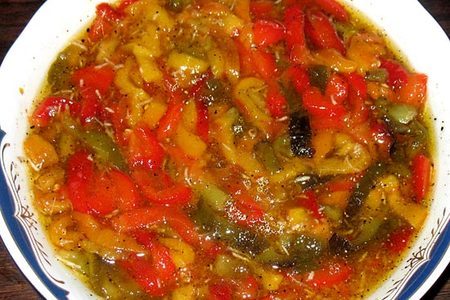 Салат из запечёной паприки (salata me psites piperies): шаг 4