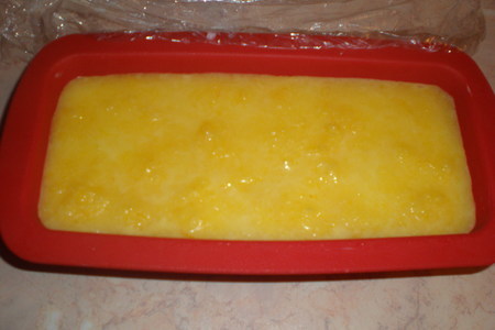Творожное мороженое с апельсиновой прослойкой: шаг 3