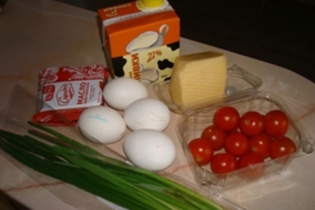 Яйца-кокот  со сливками: шаг 1