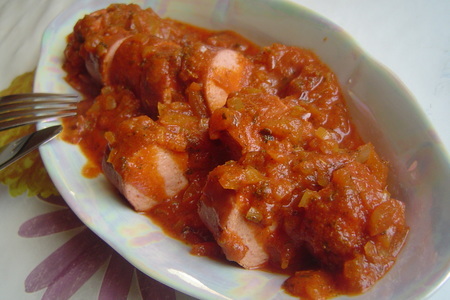 Currywurst-жареные колбаски с соусом карри: шаг 3