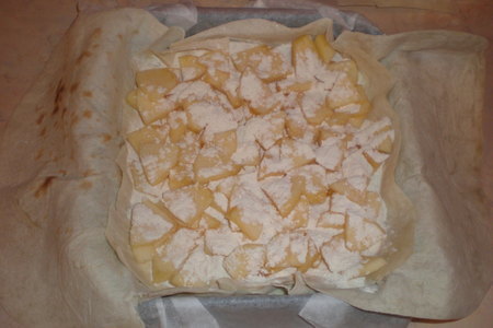 Пирог творожно-яблочный из лаваша: шаг 2