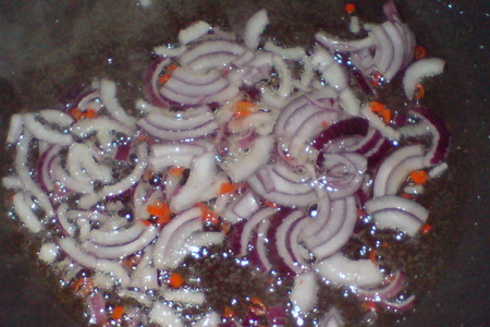 Салат из рисовой лапши с маленькими креветками: шаг 4