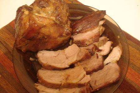 Кусок пикантного свиного  мяса запечёного в духовке: шаг 4