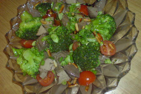 Салат из брокколи и птичьей печени: шаг 5