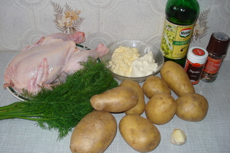 Курица с картошкой: шаг 1