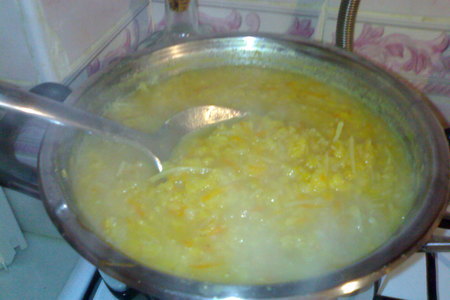Чечевичный суп-пюре из 2-х видов чечевицы: шаг 5