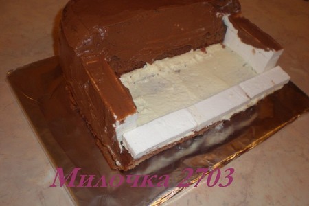 Торт «пианино» бисквитно-шоколадный: шаг 4