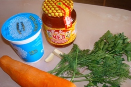 Соус "а-ля цацики" с морковью: шаг 1