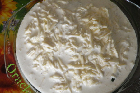 Запеканка  de  pepinos (огуречная) под сырным соусом.: шаг 6