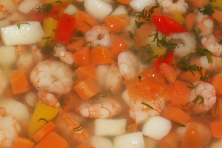 Креветочный суп с овощами: шаг 4