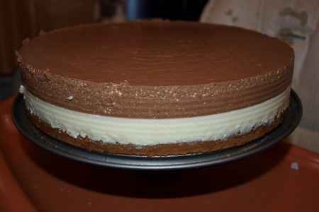 Торт творожный "дуэт" с белым и молочным шоколадом