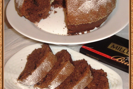 Фото к рецепту: Шоколадный кекс для шокоголиков