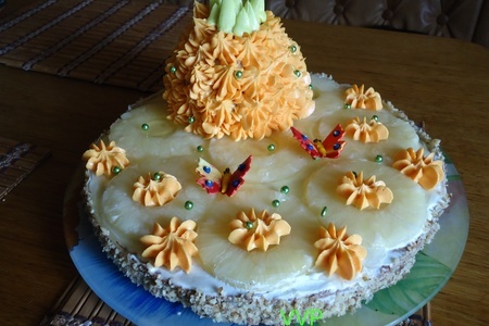 Фото к рецепту: Торт ананас