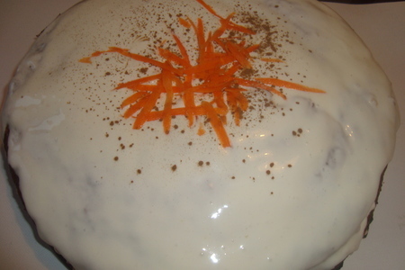 Фото к рецепту: Морковный торт  " оранжевое чудо"