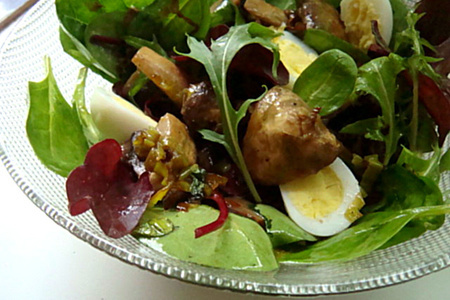 Фото к рецепту: Овощной салат с грибами