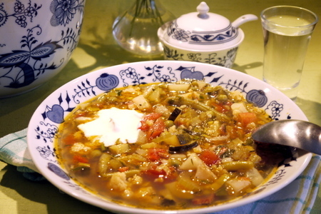 Фото к рецепту: Франкфуртский овощной суп
