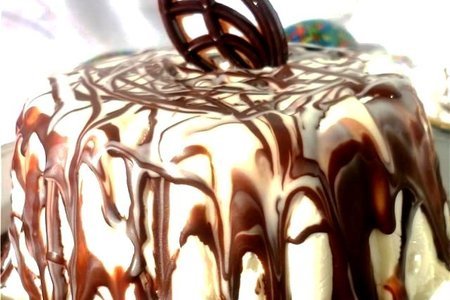 Фото к рецепту: Пасхальный творожный торт без выпечки