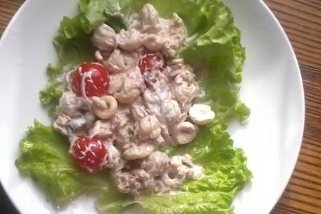 Фото к рецепту: Макаронный салат с тунцом