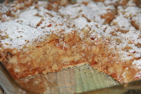 Фото к рецепту: Яблочный пирог оригинальный (без теста)