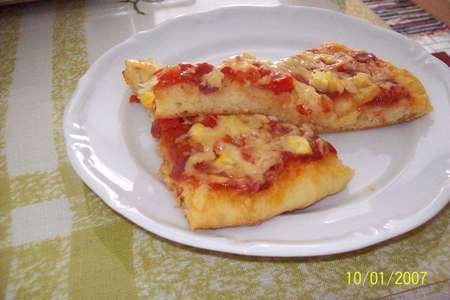 Пицца из творожного теста с кабачками.фм эстафета.