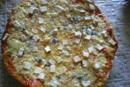 Фото к рецепту: Сырная пицца