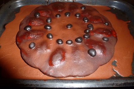 Фото к рецепту: Пирог "шоколадная пуговица"