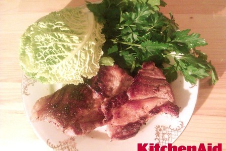 Фото к рецепту: "свинина в кефирном маринаде" kitchenaid