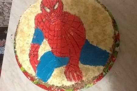 Фото к рецепту: Торт "человек паук"