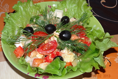Фото к рецепту: Салат «а-ля греческий»