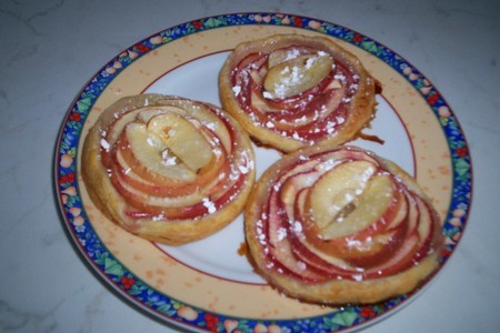 Фото к рецепту: Яблочнные тарталетки