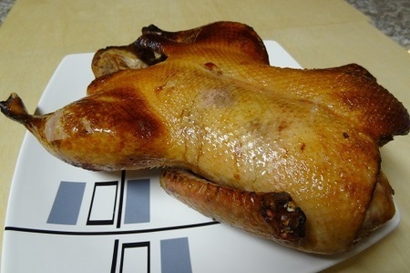 Фото к рецепту: Хрустящая жаренная утка или азиатский метод приготовления