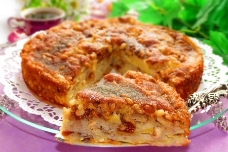 Фото к рецепту: Сицилийский яблочный торт