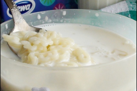 Фото к рецепту: Молочная лапша. тест-драйв.