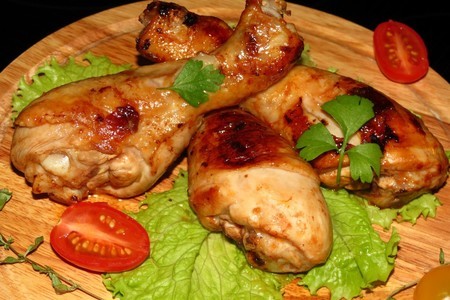 Фото к рецепту: Куриные голени барбекю (тест-драйв)