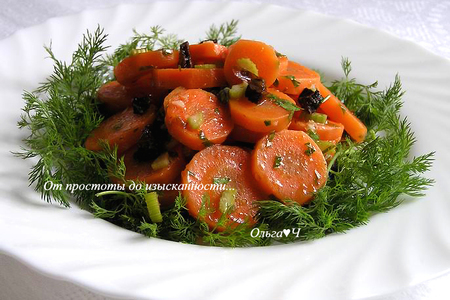 Фото к рецепту: Салат из бланшированной моркови ("я+серж маркович=....")