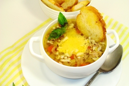 Фото к рецепту: Итальянский суп с фаршем