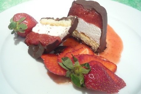 Фото к рецепту: Фруктово-шоколадный десерт для виктории сергеевны