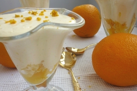 Фото к рецепту: Десерт творожно-апельсиновый для катюши(к/с кухня)