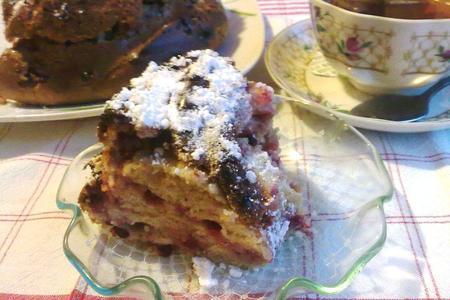 Фото к рецепту: Шведский пряничный кекс с брусникой