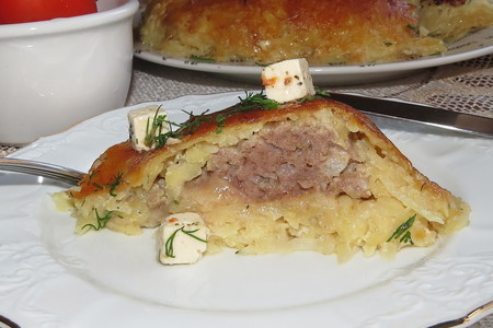 Фото к рецепту: Мясная запеканка с картофелем