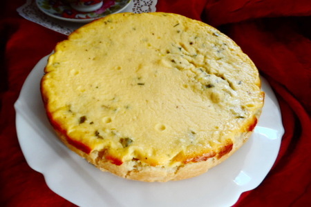 Луковый пирог с сыром.