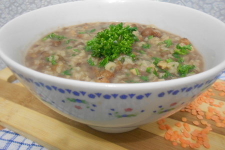 Фото к рецепту: Армянский суп воспнапур в мультиварке