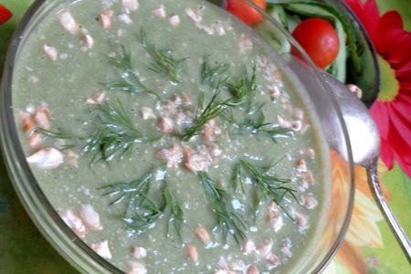 Фото к рецепту:  имбирный крем-суп из брокколи с пшенкой 