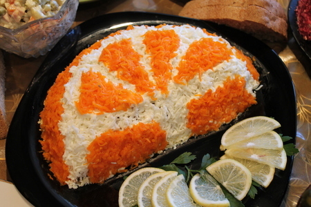 Фото к рецепту: Салат "апельсиновая долька"