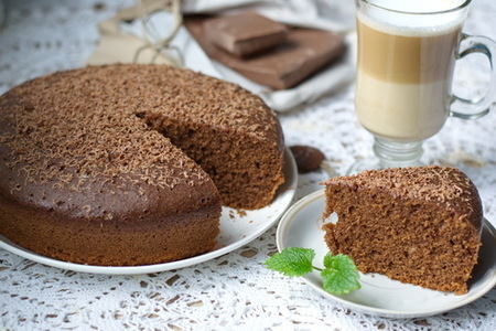Фото к рецепту: Шоколадный кекс в мультиварке